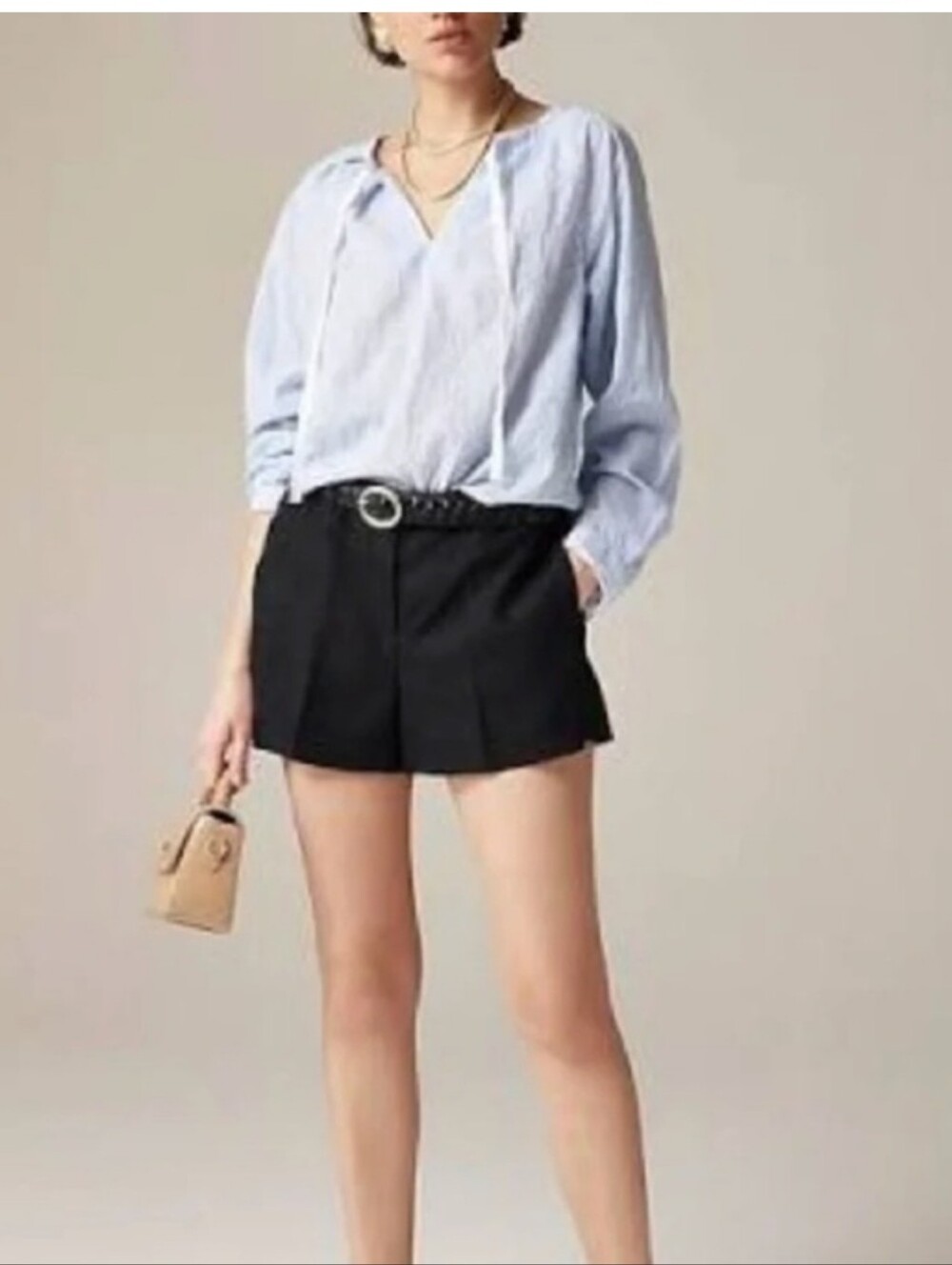 J Crew 3" Harbor short in linen CH874 S Small